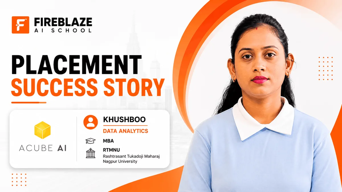 From RTMNU MBA Graduate to Data Analytics Professional at ACUBE AI: Khushboo's Inspiring Journey