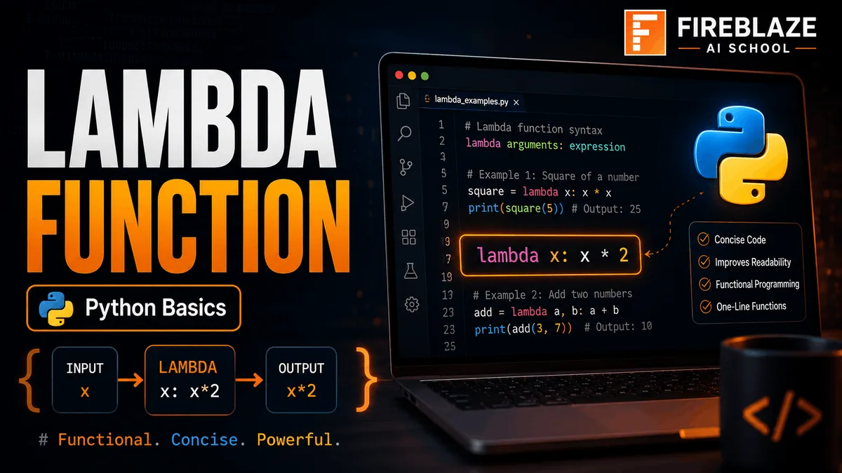 Lambda Function in Python: Complete Guide with Examples