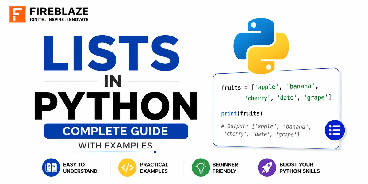 Lists in Python: Complete Guide with Examples