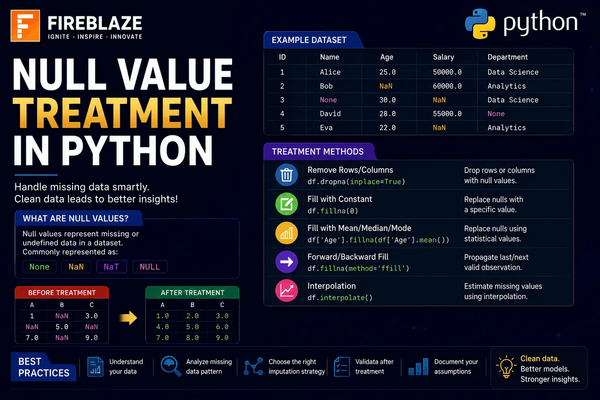 Null Value Treatment in Python: Complete Guide for Data Cleaning and Data Science