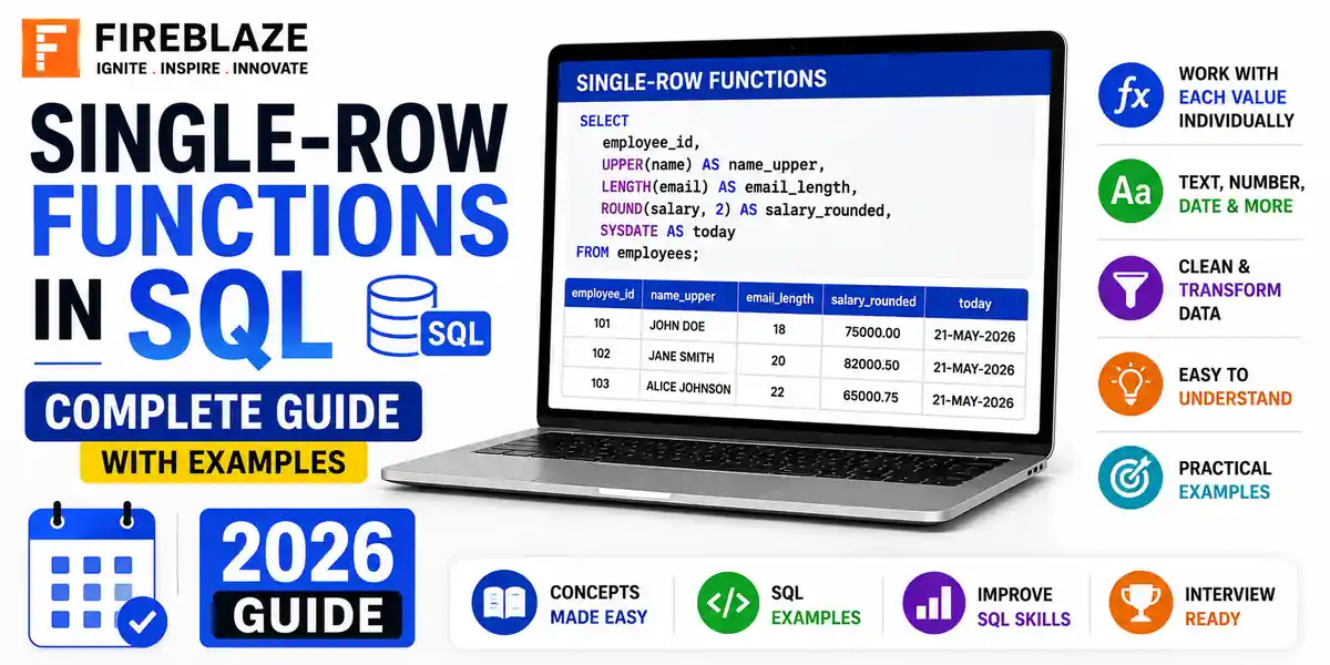 Single-Row Functions in SQL: Complete Guide with Examples